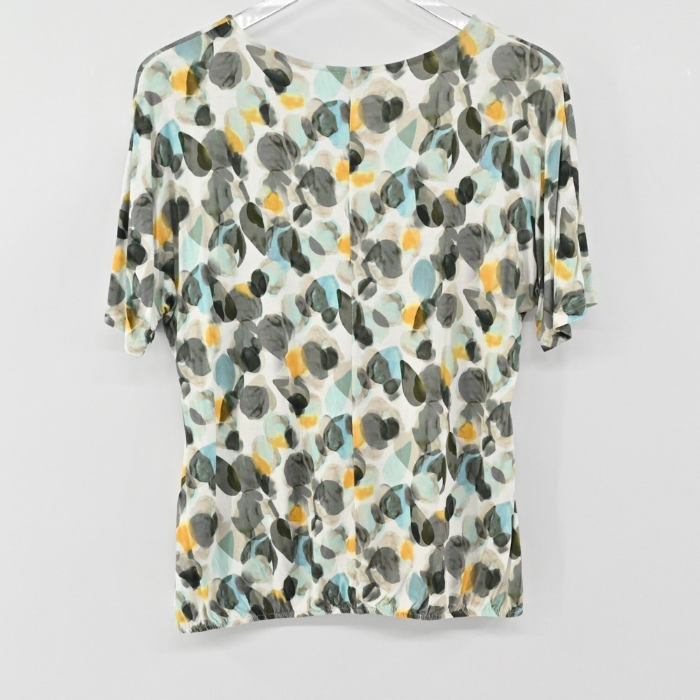 Gerry‎ Weber Green Top Womens Size 6 Abstract Print Lightweight Comfy Matrure - Picture 2 of 11